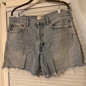 AGOLDE Women's Light Blue Denim Shorts